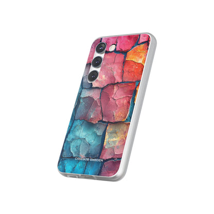 Cracked Earth Mosaic - Flexi Samsung S23 Phone Case