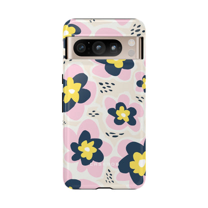 Pink Happy Flower - Protective Phone Case