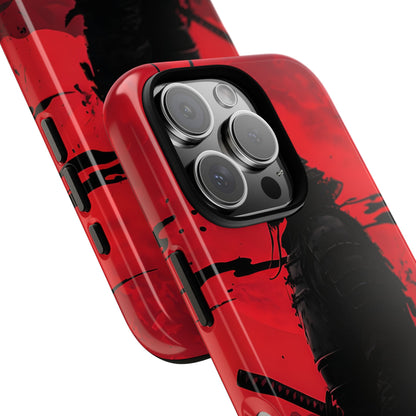 Red Samurai Shadow - iPhone Case