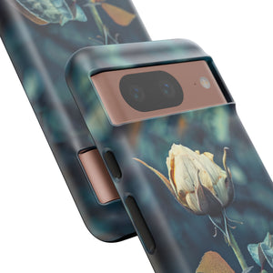 Teal Rosebud Serenade | Protective Phone Case for Google Pixel