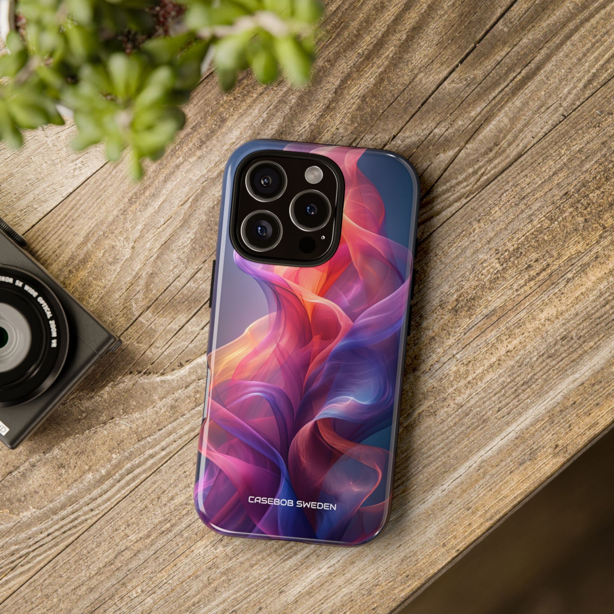 Violet Orange Flow - Tough iPhone 16 Phone Case