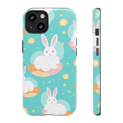 Bunnies Float Dreamily - iPhone Case