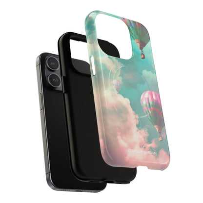 Pastel Balloon Adventure - Tough + MagSafe® iPhone 15 Phone Case