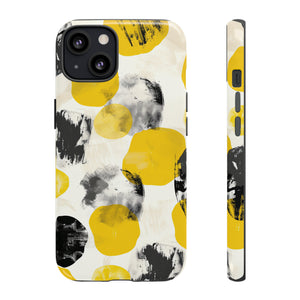 Yellow Dot Minimalism - Protective Phone Case