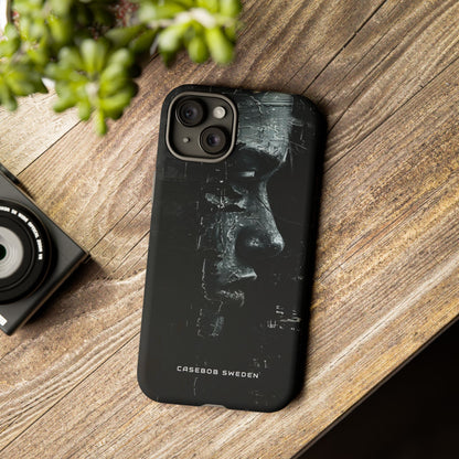 Monochrome Bloom iPhone 15 - Tough Phone Case