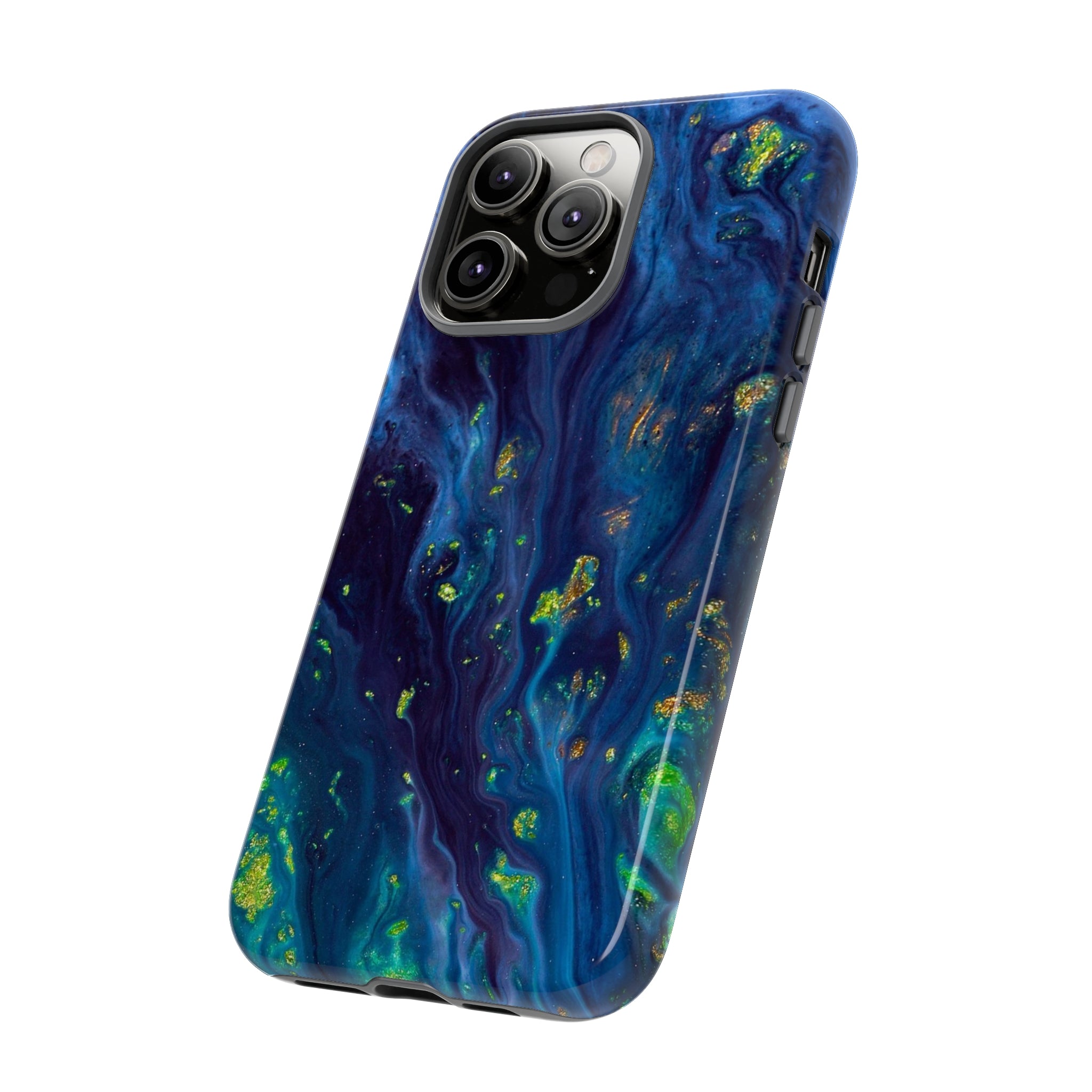 Green Opal Ink Art iPhone Case (Protective) Phone Case