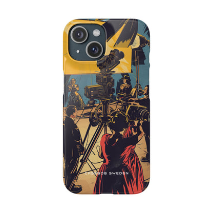 Golden Era Cinematic Spotlight iPhone 15 - Slim Phone Case