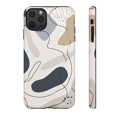 Grey Lines Simplicity - Protective Phone Case