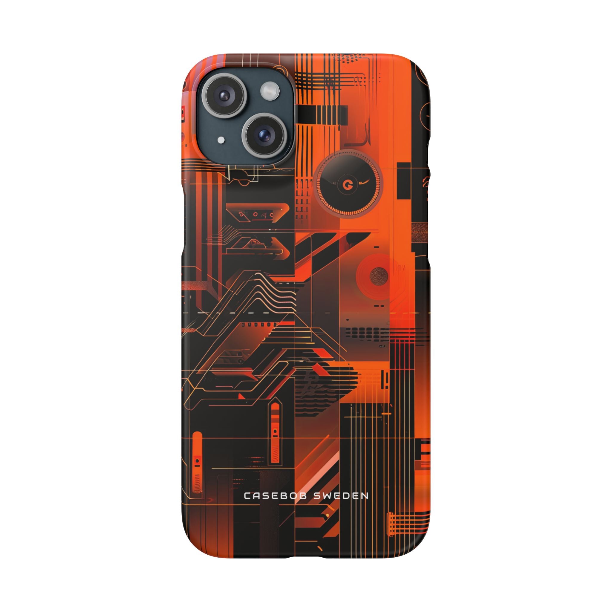 Gradient Circuitburst iPhone 15 - Slim Phone Case