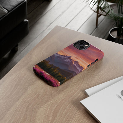 Mountain Peaks Glow - iPhone Case