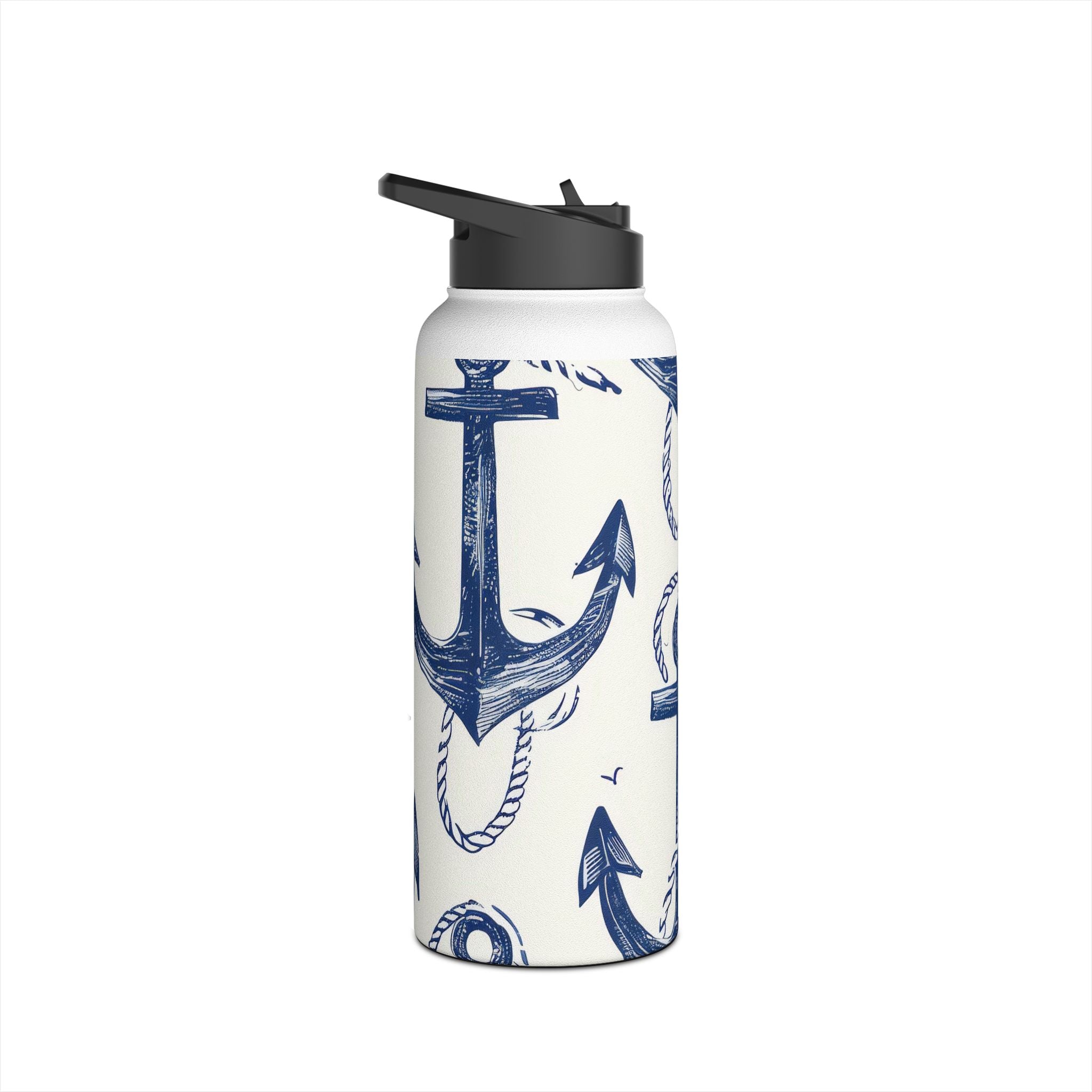 Blue Anchor Breeze - Stainless Steel Water Bottle