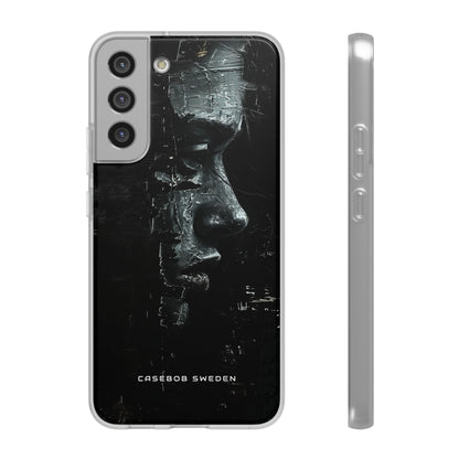 Monochrome Bloom Samsung S22 - Flexi Phone Case