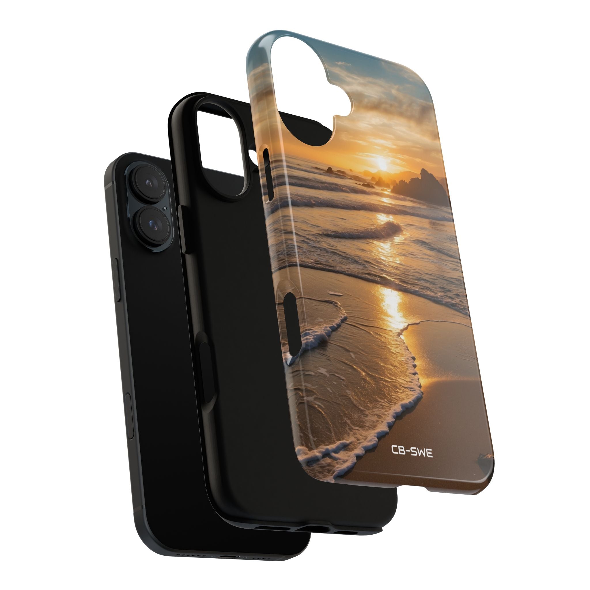 Waves Embrace Shore - iPhone Case