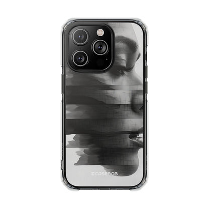 Abstract Glitch Portrait - Phone Case for iPhone