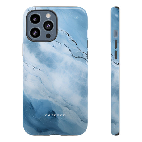 Light Navy Marble - Protective Phone Case