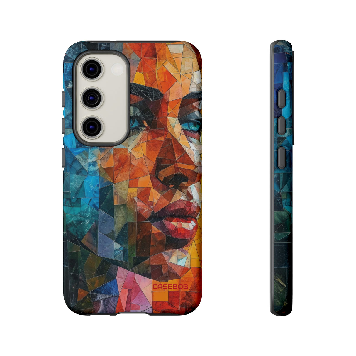 Geometric Fusion Lady - Protective Phone Case