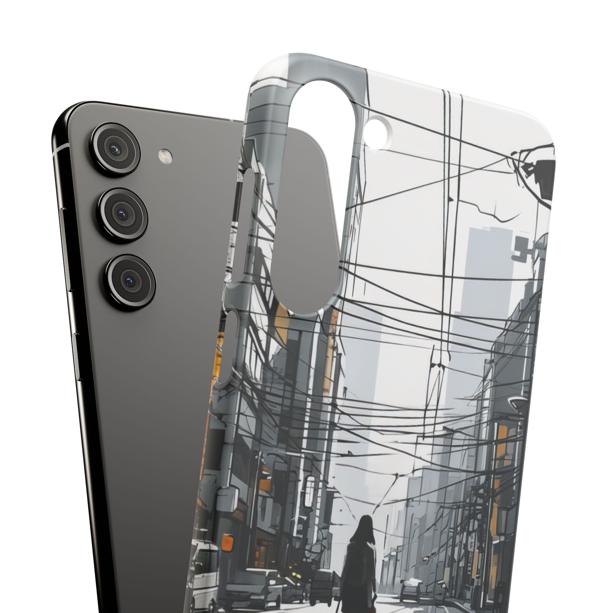 Urban Noir Streetscape Samsung S23 - Slim Phone Case