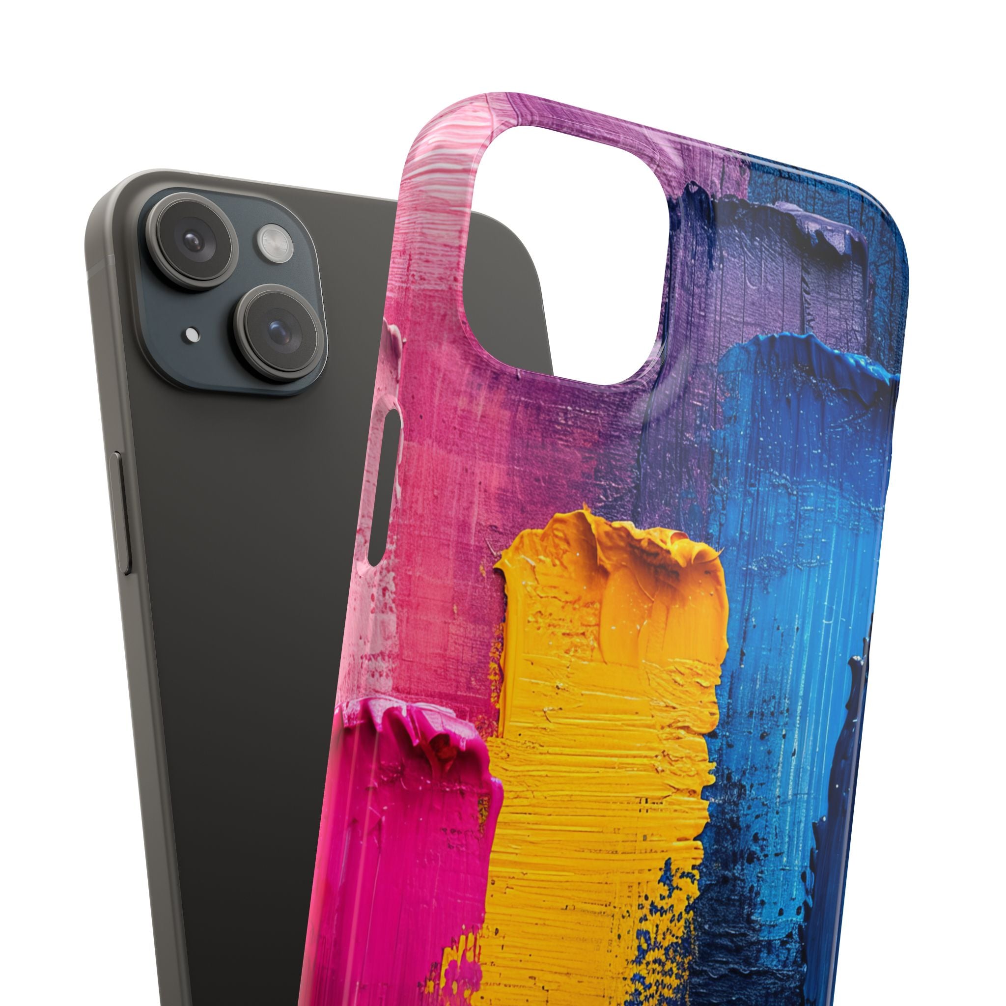 Bold Abstract Texture - Slim iPhone 15 Phone Case