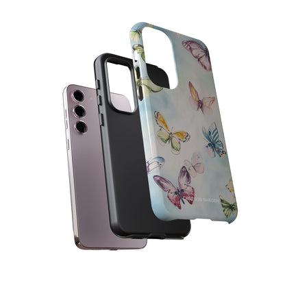 Watercolor Butterfly Bliss - Tough Samsung S23 Phone Case