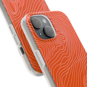 Pantone Tangerine Design | Handyhülle für iPhone (Flexible Hülle)