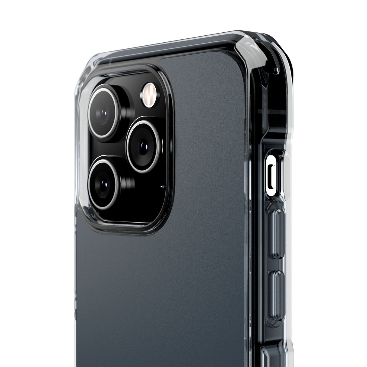 Charcoal Black | Phone Case for iPhone (Clear Impact Case - Magnetic)