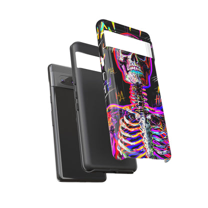 Neon Skeleton Chaos - Google Pixel Case