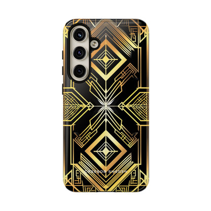 Golden Geometric Opulence Samsung S24 - Tough Phone Case