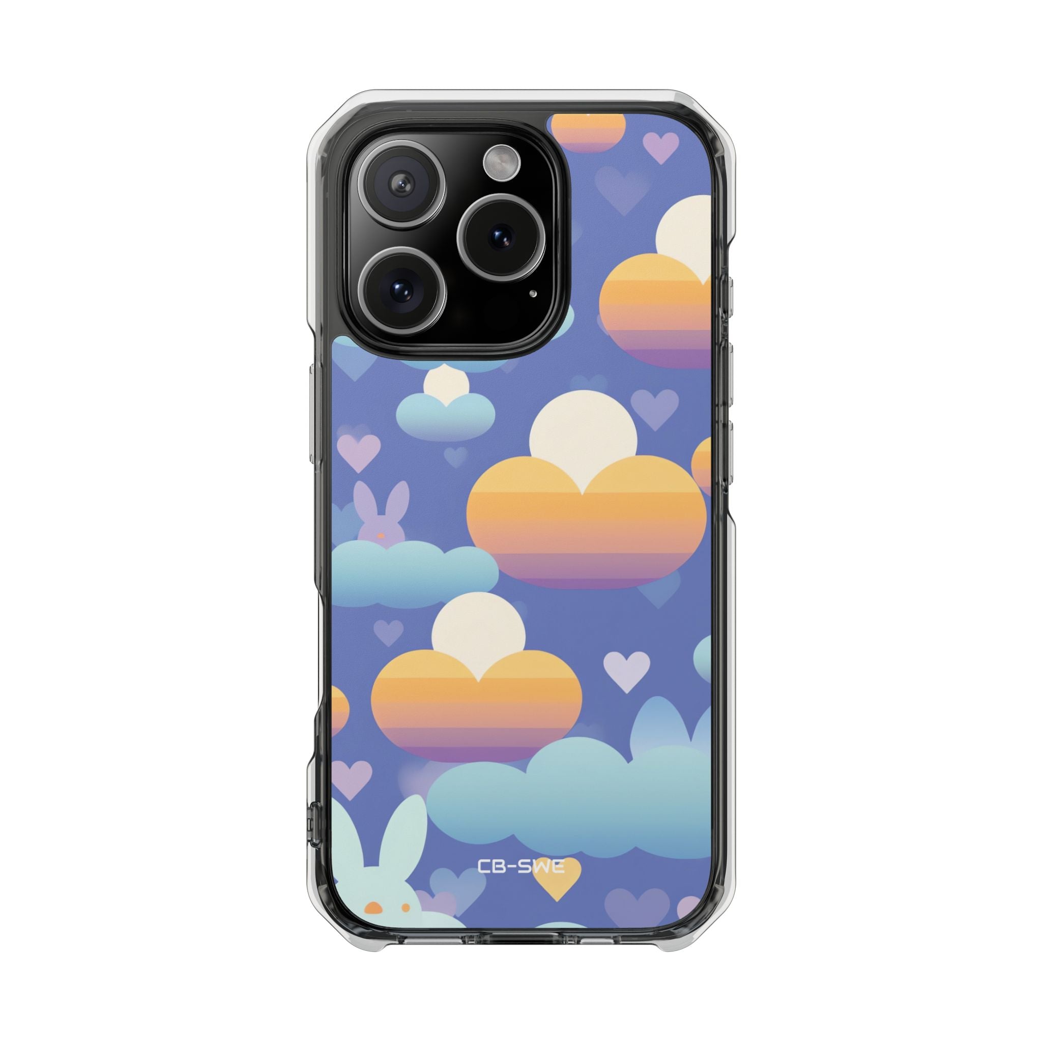 Bunnies Dance Among Clouds iPhone Case - Impact