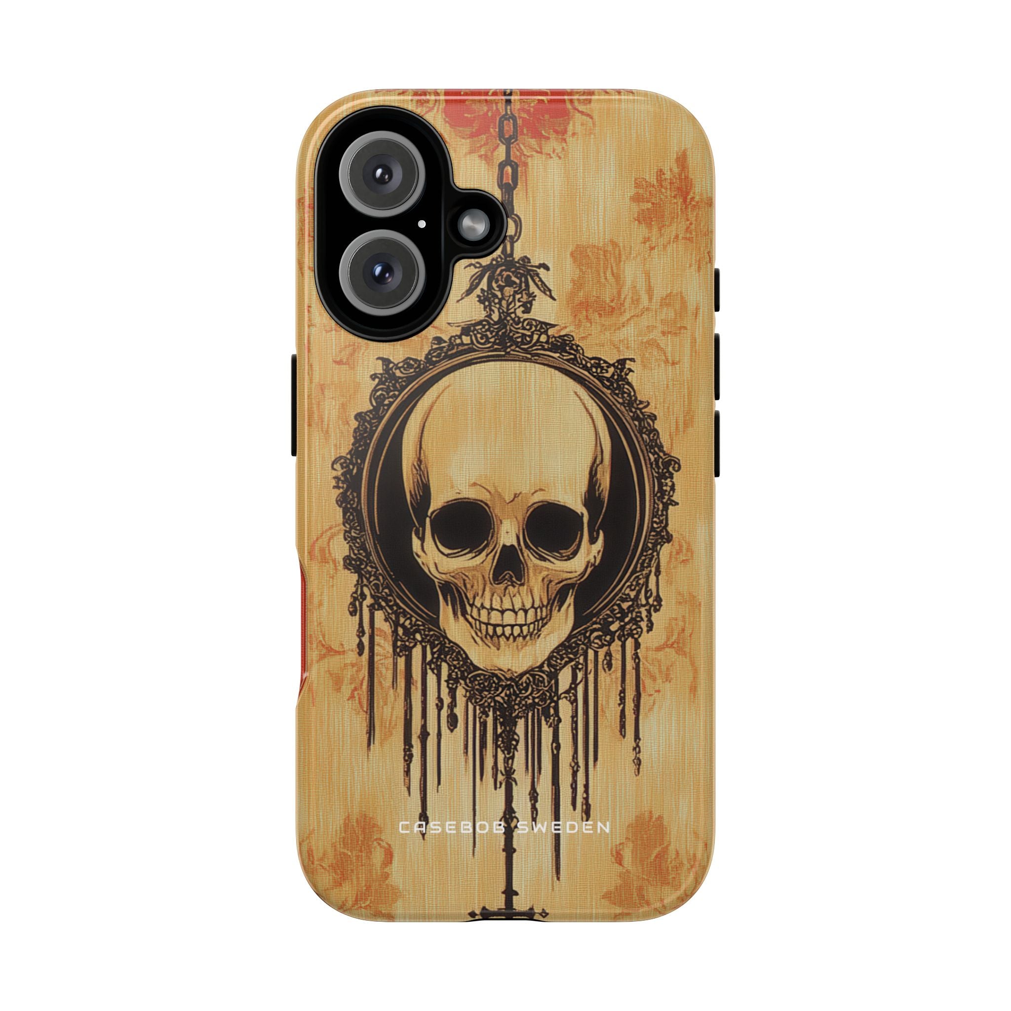 Gothic Skull Elegance iPhone 16 - Robuste Handyhülle