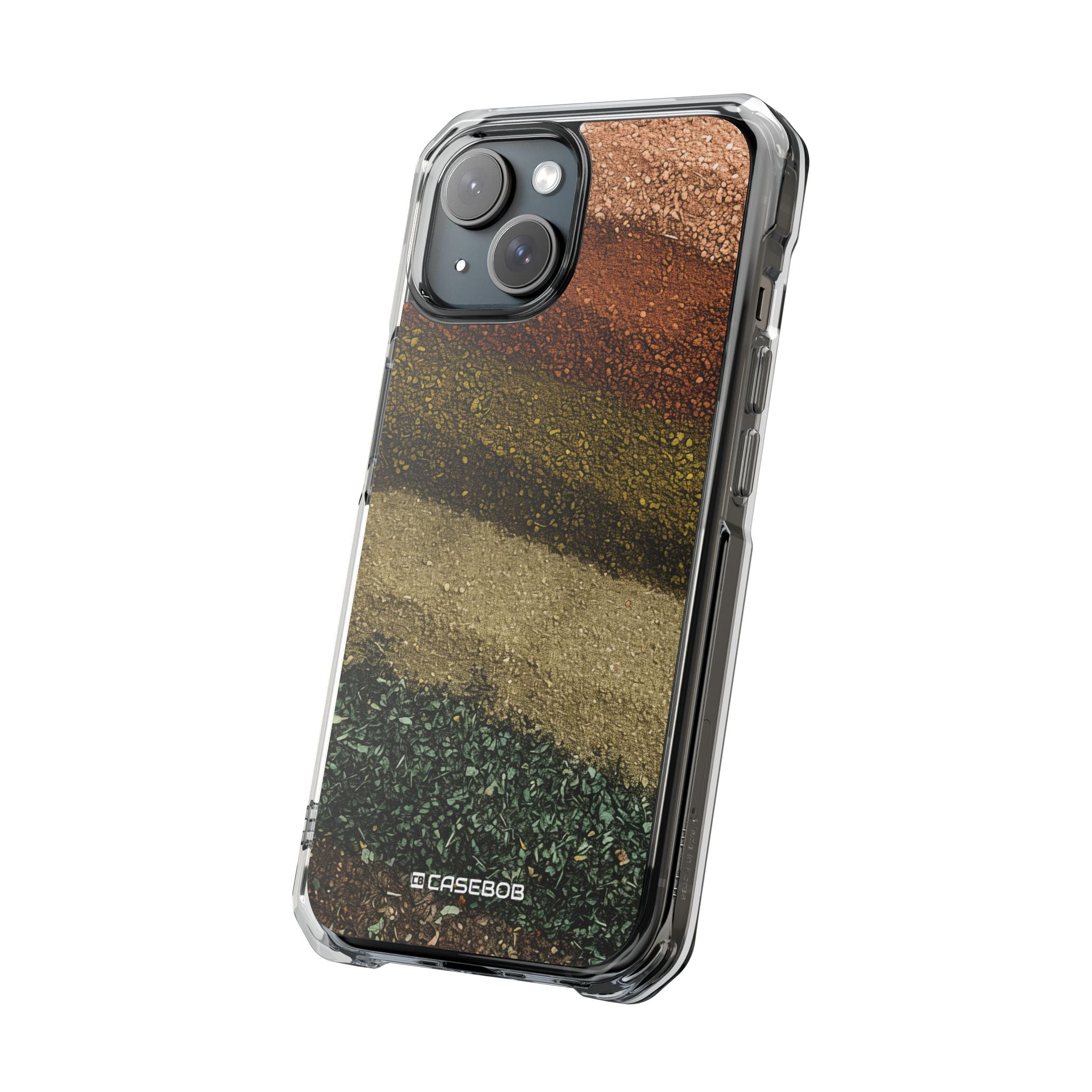 Earth Tone Pattern - Clear Impact Case for iPhone