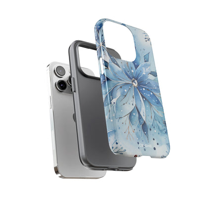 Floral Frost Embrace - iPhone Case