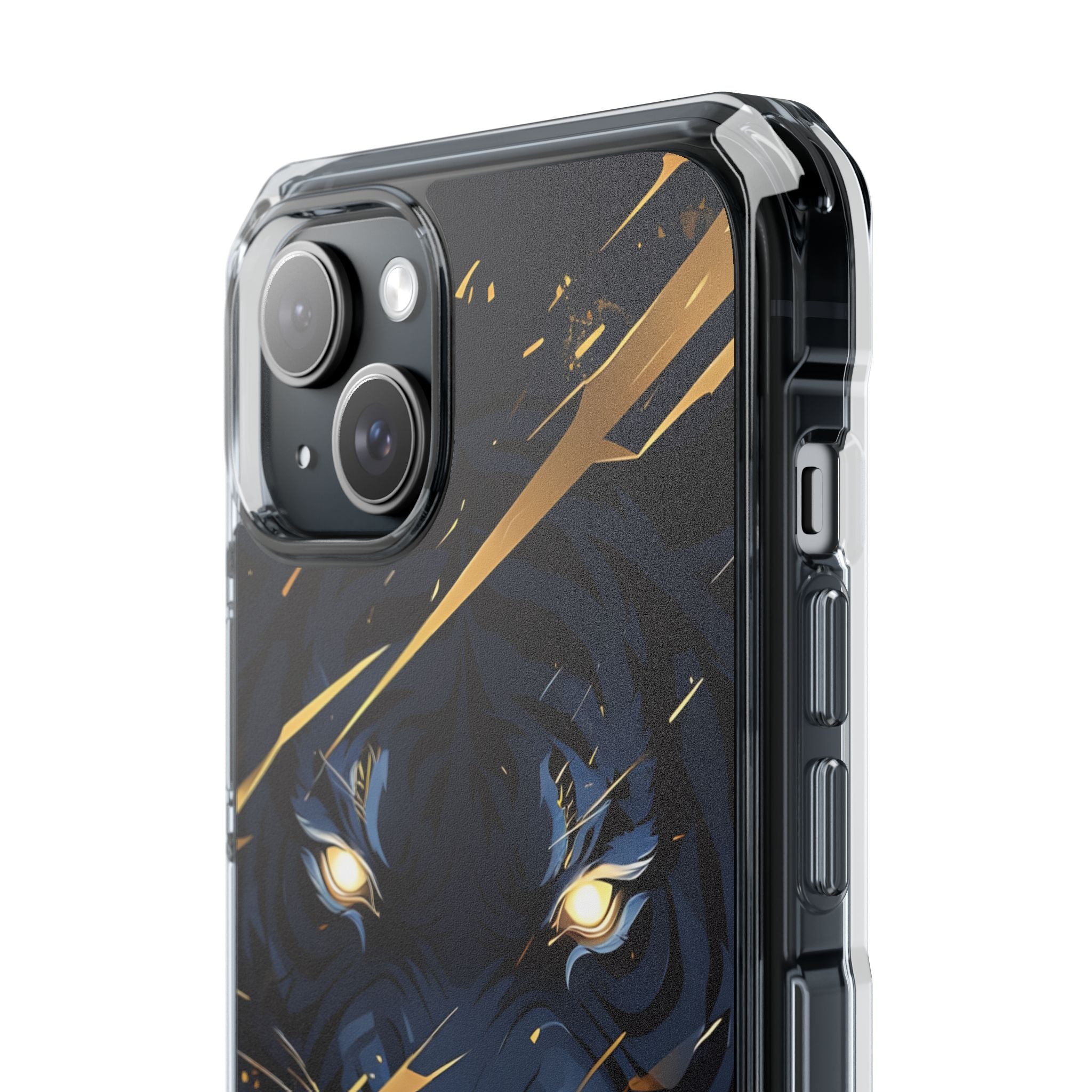 Tiger's Glowing Gaze iPhone Case - Impact