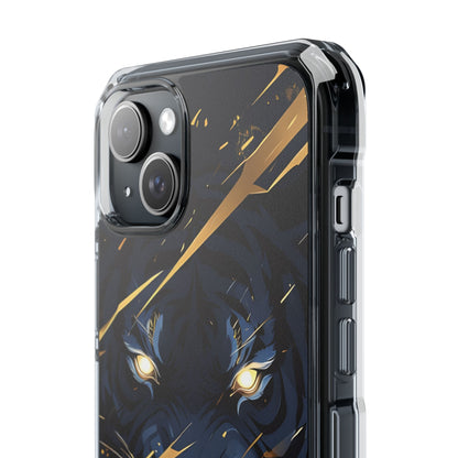 Tiger's Glowing Gaze iPhone Case - Impact