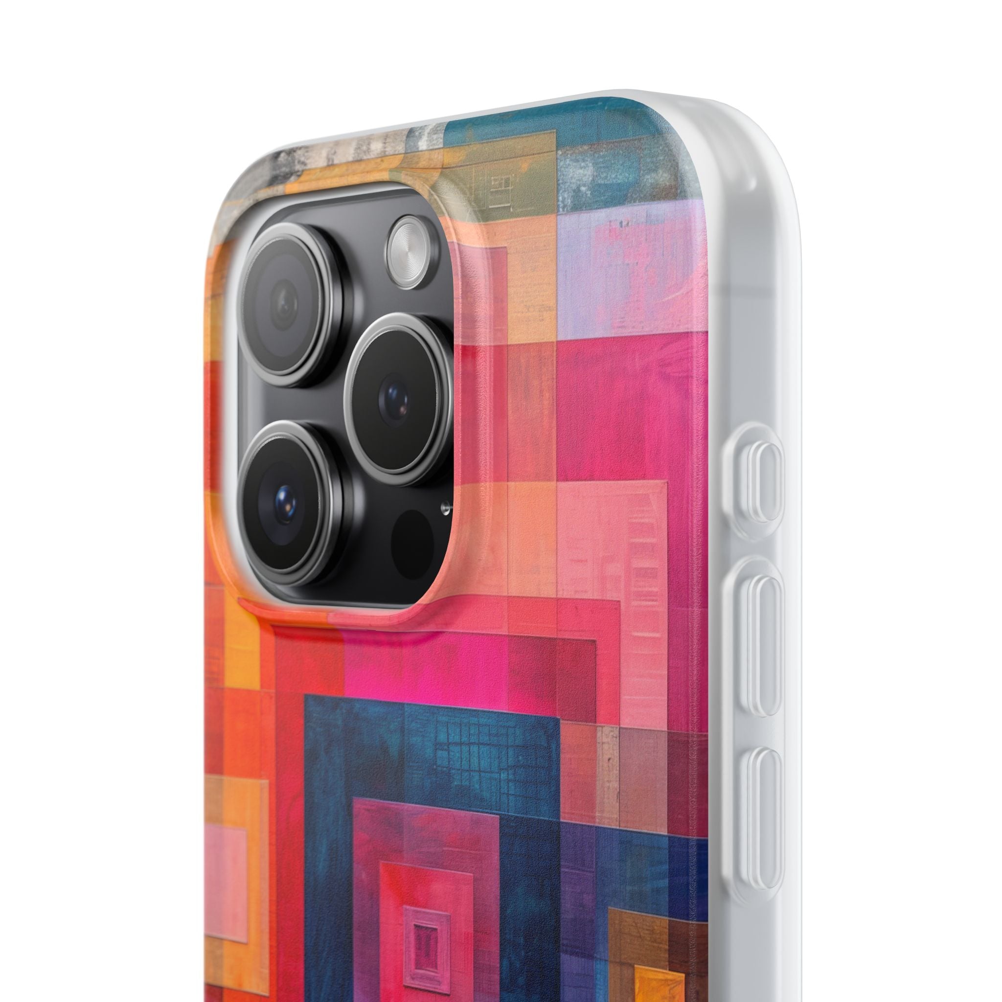 Vibrant Geometry - Flexi iPhone 15 Phone Case