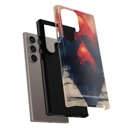 Red Sky Serenity - Tough Samsung S24 Phone Case