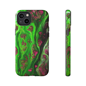 Toxic Green Ink Art iPhone Case (Protective) iPhone 14 Plus Matte Phone Case