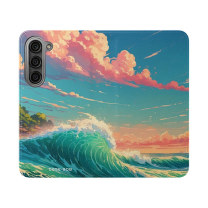 Sunset Wave - Samsung S23 Case - Wallet