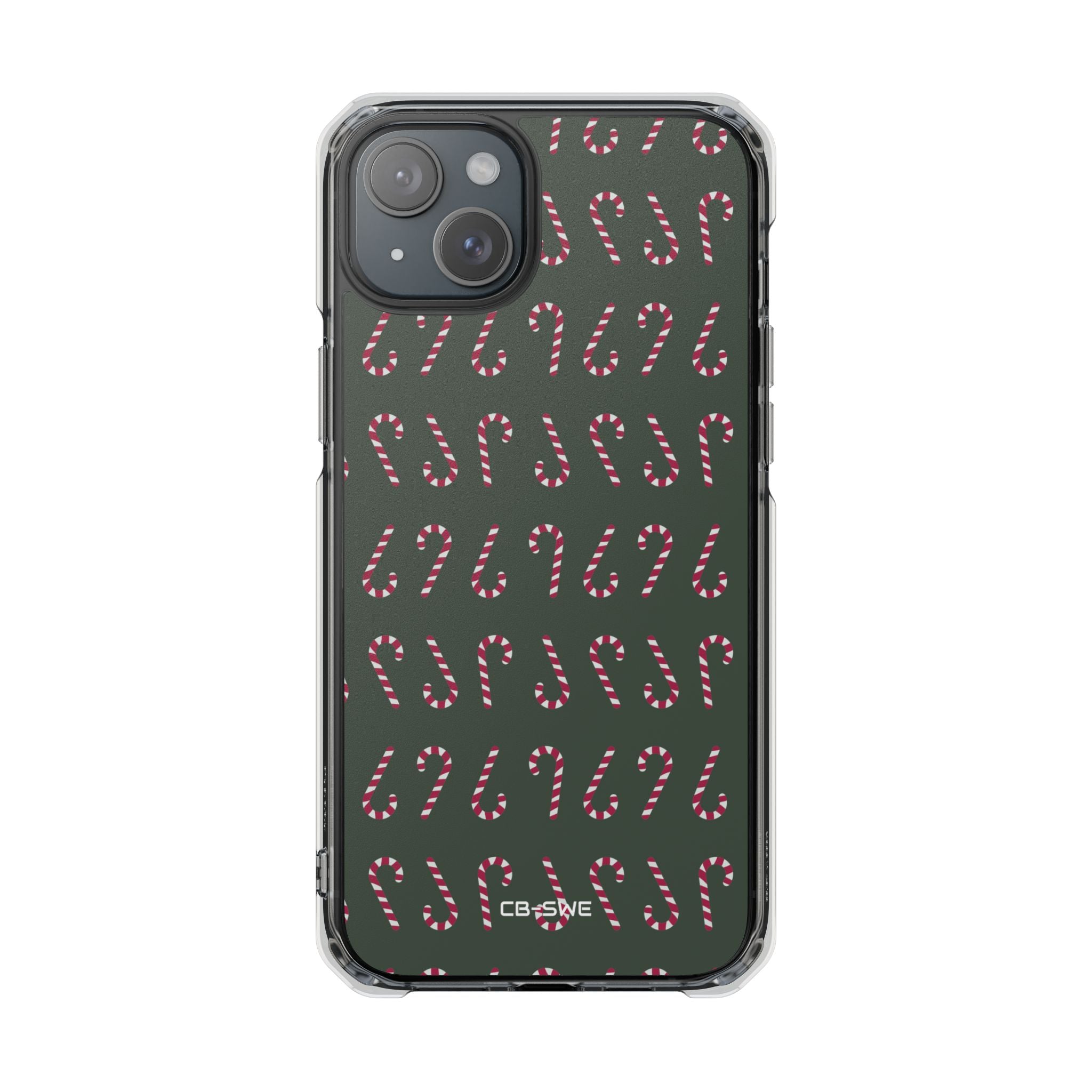 Candy Canes Aligned iPhone Case - Impact