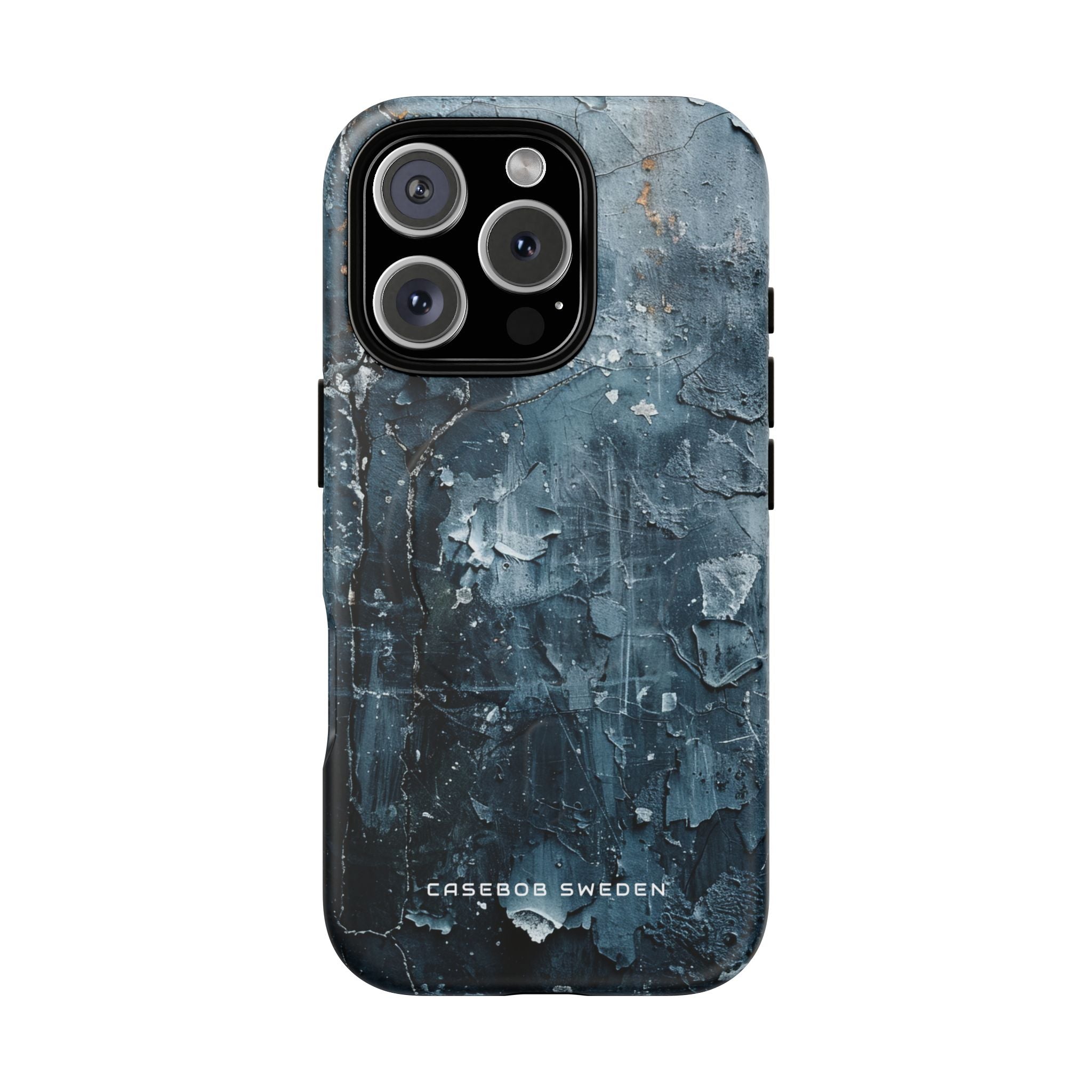 Weathered Blue Tapestry with Cracked Layers iPhone 16  Tough+ Phone Case