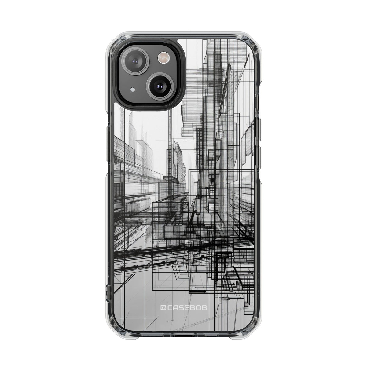 Architectural Maze - Phone Case for iPhone (Clear Impact - Magnetic)