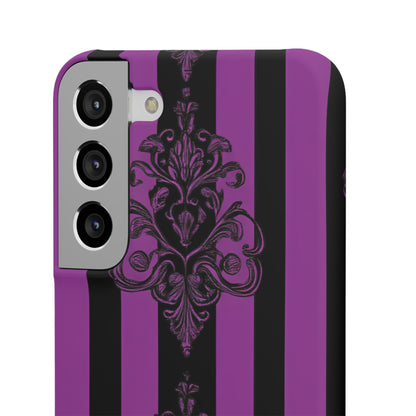 Gothic Elegance with Vertical Stripes and Ornamental Motifs Samsung S22 - Slim Phone Case