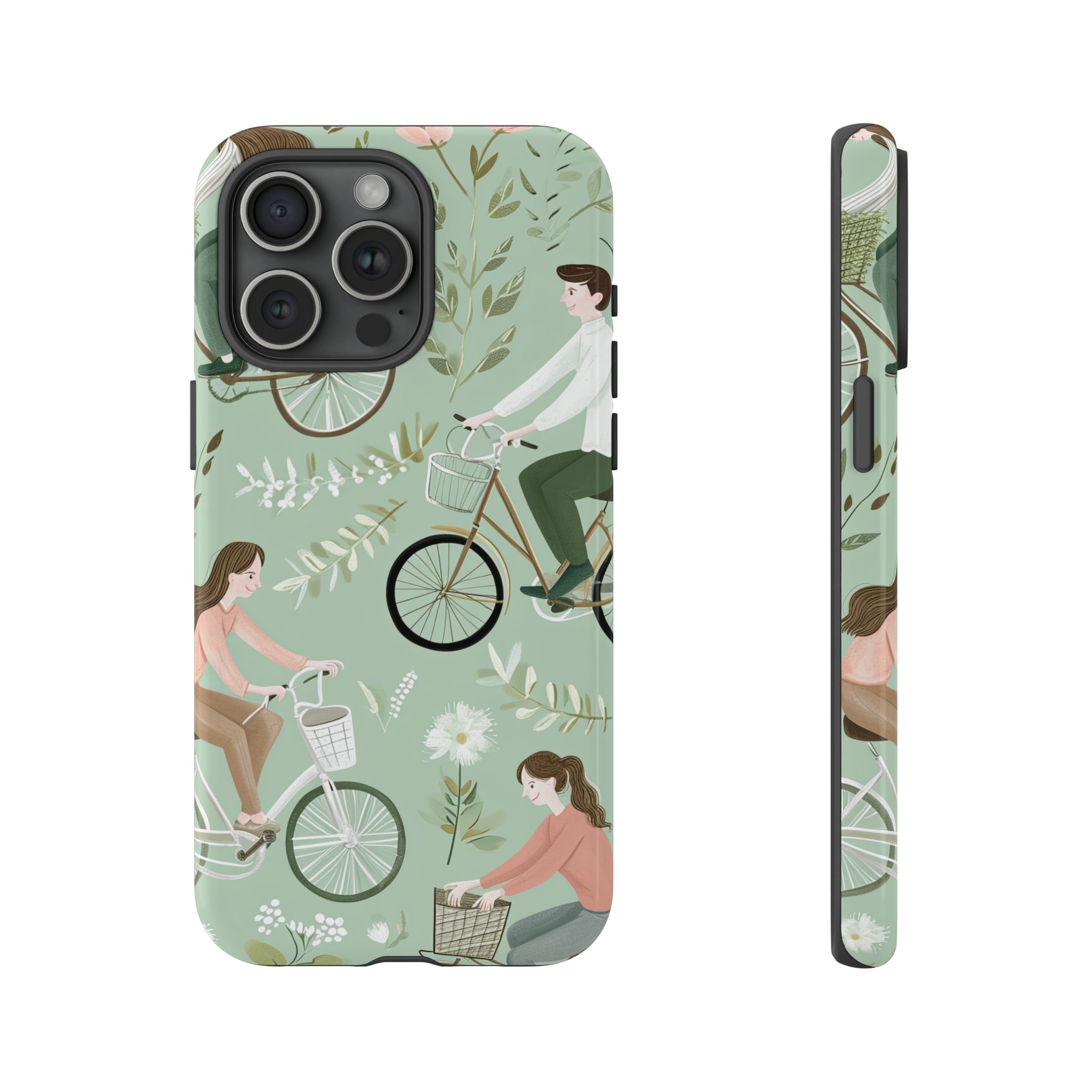 Pastel Bike Ride Romance - Protective Phone Case