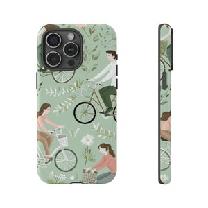 Pastel Bike Ride Romance - Protective Phone Case