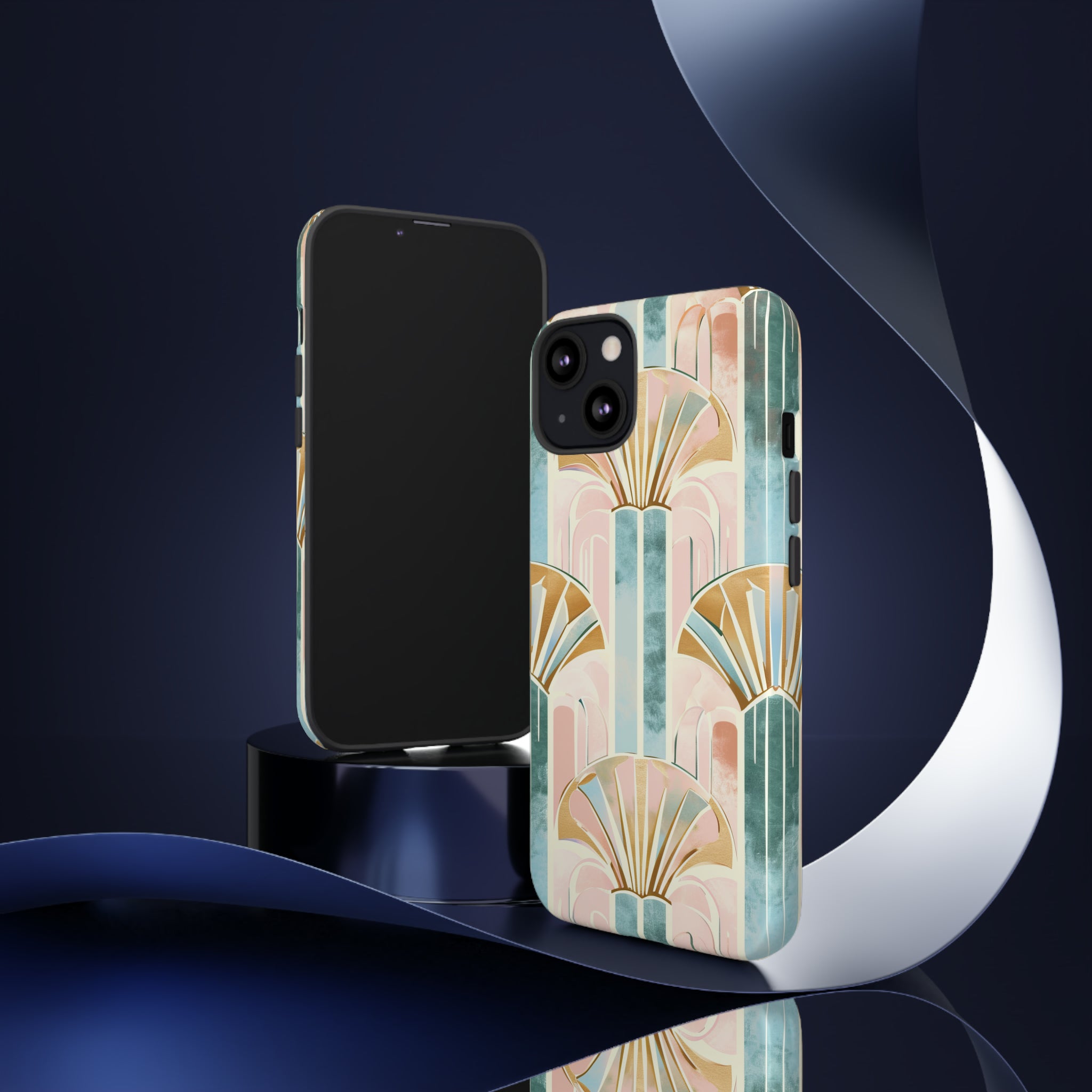 Art Deco Pastel Geometry - Protective Phone Case