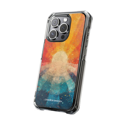 Sunburst Energy - Clear Impact iPhone 15 Phone Case