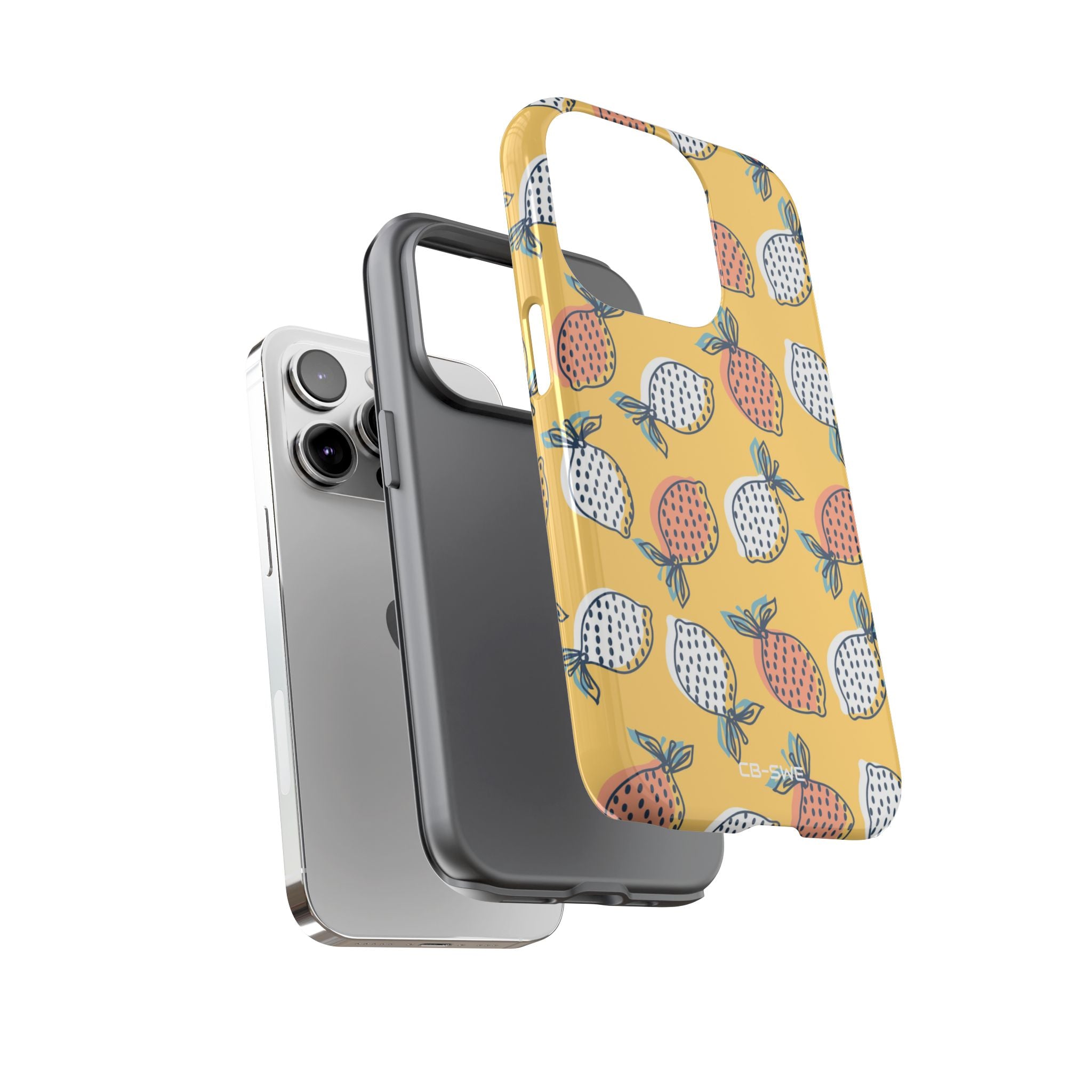 Lemons Dance Playfully - iPhone Case