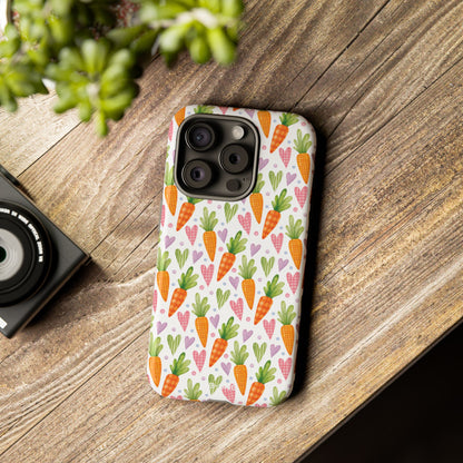 Carrots Embrace Hearts - iPhone Case