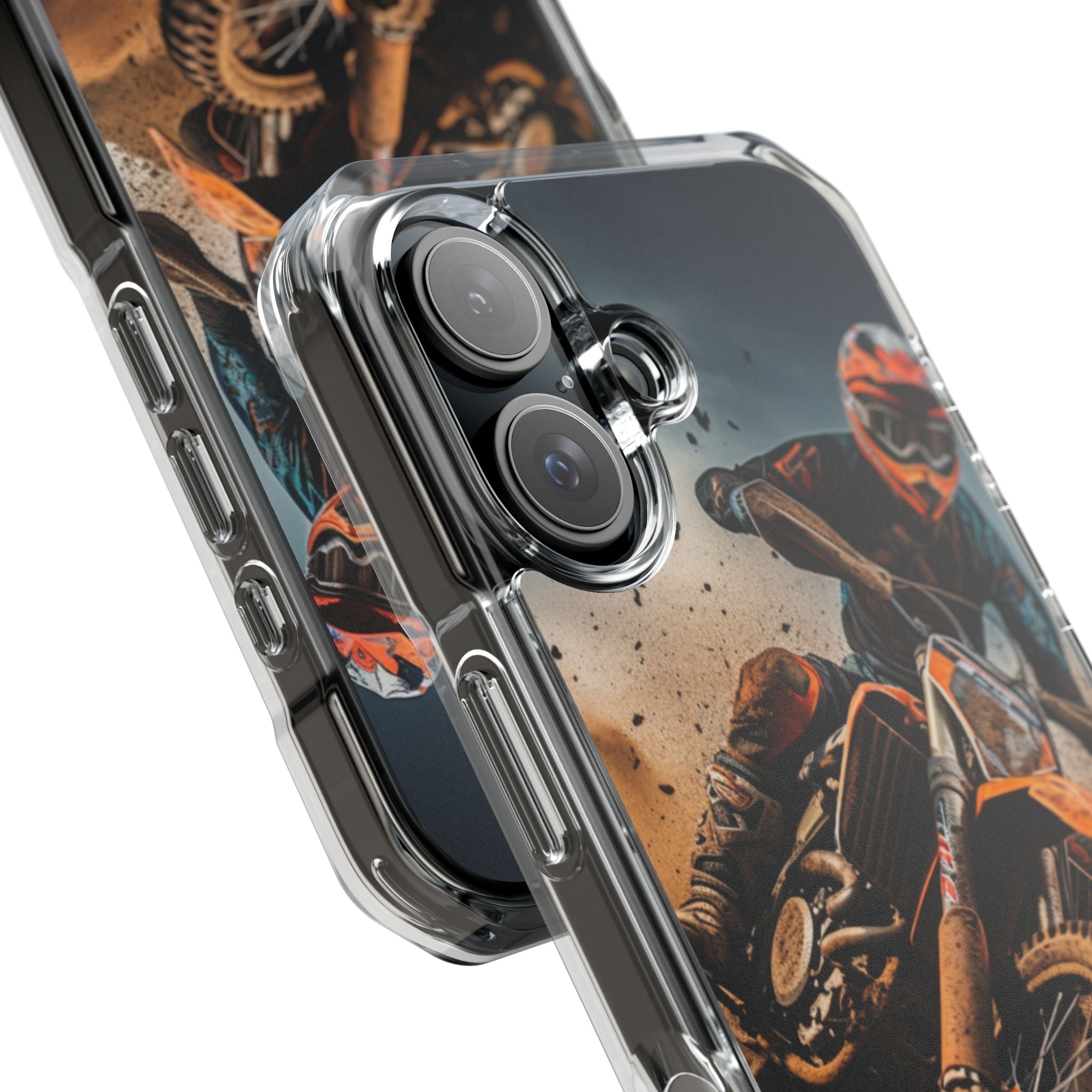 Rider Amidst Desert Fury iPhone Case - Impact