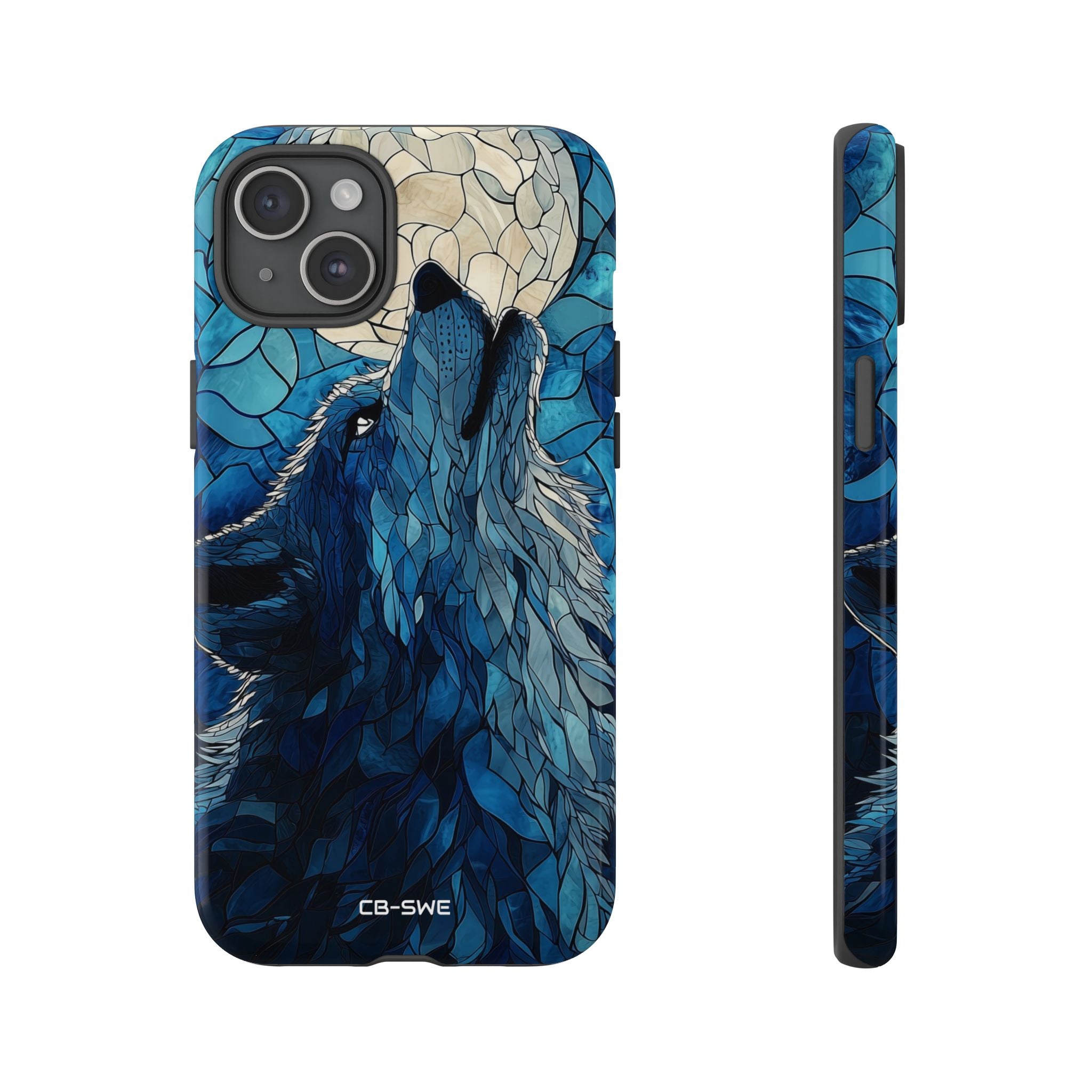 Wolf Howls Moonlight - iPhone Case