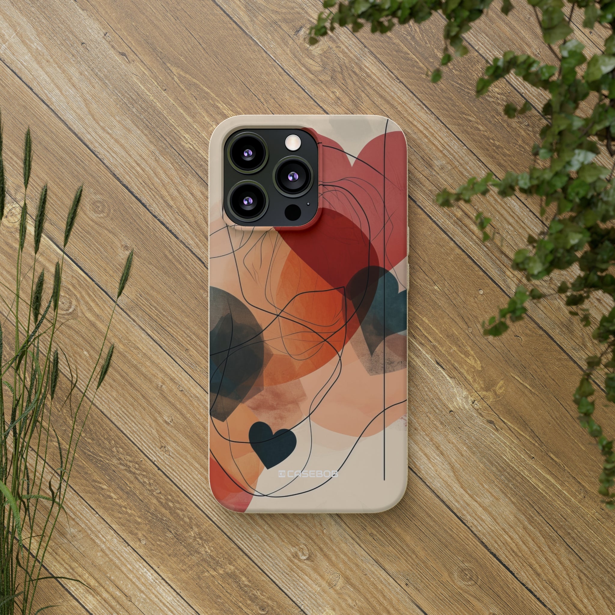 Abstract Heart Harmony | Biodegradable Phone Case